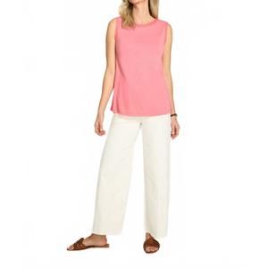 NEW FDJ boat neck camisole in coral